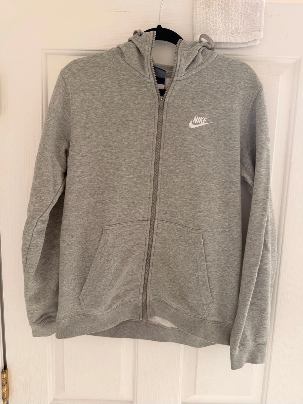 Nike men ' Grey Full-Zip Hoodie Jacket